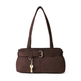 SUEDE BOBBIE KEY SHOULDER BAG