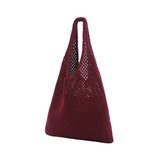 KNIT SHOULDER BAG - MAROON