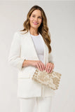 COASTAL JACQUARD WRISTLET POUCH
