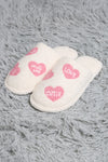 CANDY HEART WOMEN'S SLIPPERS