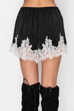PARIS AFTER DARK LACE SHORTS