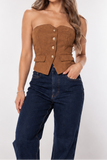 MONTANA SUEDE VEST TOP