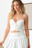 CINQUE TERRE SET BUSTIER TOP