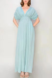 BELLA VITA DUSTY BLUE MAXI DRESS