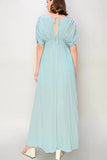 BELLA VITA DUSTY BLUE MAXI DRESS