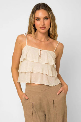 ACT NATURAL RUFFLE TOP