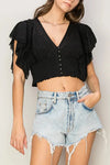 LUISA TOP - BLACK