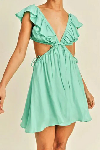 DONATELLA CUT-OUT MINI DRESS