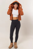 LONG WEEKEND FLEECE ZIP-UP HOODIE - PUMPKIN