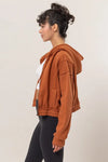 LONG WEEKEND FLEECE ZIP-UP HOODIE - PUMPKIN