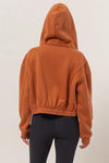 LONG WEEKEND FLEECE ZIP-UP HOODIE - PUMPKIN