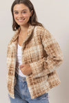 UPSTATE BOUCLE PLAID JACKET