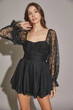 SANDRA LACE MINI ROMPER