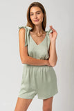 IRIS SHOULDER-TIE ROMPER