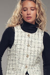 MELANIA TWEED VEST