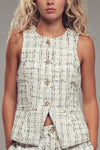 MELANIA TWEED VEST