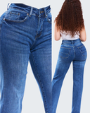 CRYSTAL EMBELLISHED WIDE LEG JEANS