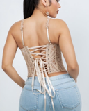 CATALINA CORSET TOP - NUDE
