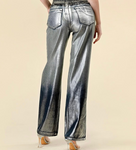 PEARLESCENT STRAIGHT LEG JEANS