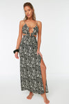 WILD NIGHT CUT-OUT MAXI DRESS