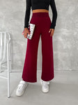 DANNIE SWEATER PANT - BURGUNDY