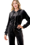 DIANA VELOUR SET ZIP UP