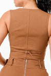 MAYA SET CROPPED VEST