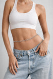 RING LINK WAIST CHAIN BELT - SILVER