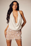 LUMINOUS HALTER TOP