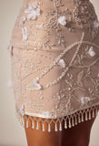 LUMINOUS EMBELLISHED MINI SKIRT