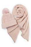 MATCHING SCARF & POM BEANIE SET