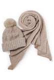 MATCHING SCARF & POM BEANIE SET