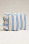 SOFT STRIPED COSMETIC POUCH BAG
