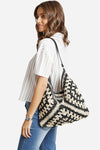 WOVEN CROCHET SHOULDER BAG