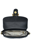 SHEA QUILTED BUCKLE BAG - BLACK