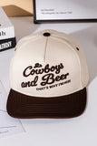 'COWBOYS AND BEER' BASEBALL CAP