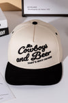 'COWBOYS AND BEER' BASEBALL CAP