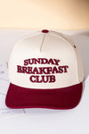 'SUNDAY BREAKFAST CLUB' BASEBALL CAP