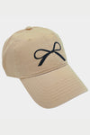 BLACK BOW BASEBALL CAP