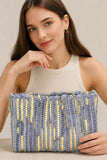 BOHO TEXTURED CLUTCH/CROSSBODY BAG