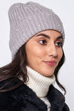 KNIT PEARL BEANIE