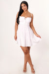SUMMER SUN LINEN MINI DRESS
