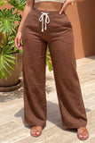 COFFEE DATE WIDE LEG PANTS