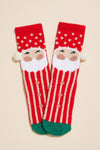 HOLLY JOLLY CHRISTMAS FUZZY SOCKS SET