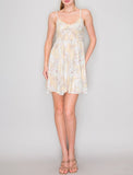 SUNLIT TROPICS BABYDOLL MINI DRESS
