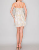 SUNLIT TROPICS BABYDOLL MINI DRESS
