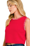 CHERRY BOMB KNIT SET TOP
