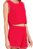 CHERRY BOMB KNIT SET TOP