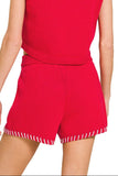 CHERRY BOMB KNIT SET SHORTS