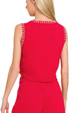 CHERRY BOMB KNIT SET TOP